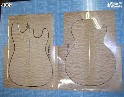 2 quilt maple 0.7MM veneer sets excellent figure 4087