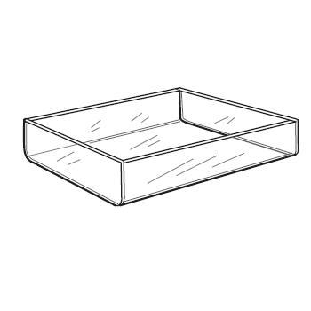Acrylic display tray - 16 x 8 x 2