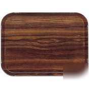 Cambro camtray burma teak fiberglass 9IN x 26IN |1 dz|