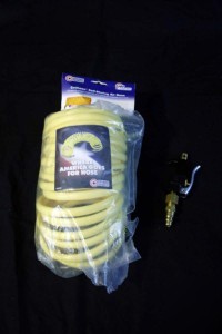 Coilhose self storing 3/8 air hose w/ air gun - 25 ft.