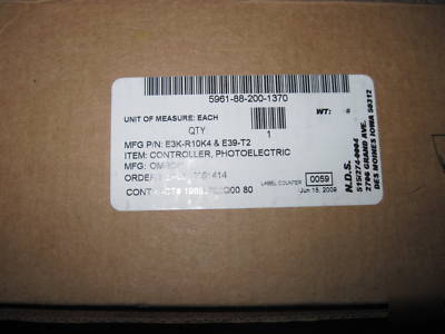 New omron photoelectric beam switch E3K R10K4 $200 