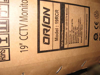 New orien 19RCR rack mounted brand monitor w/ warranty