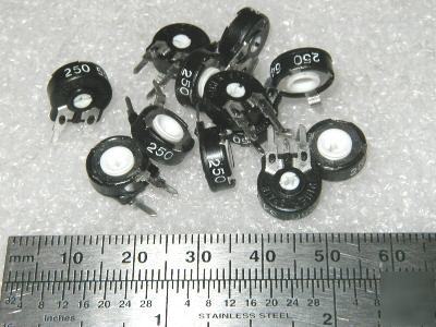 Piher 250 ohm trimpots (50 pcs) - free mailing