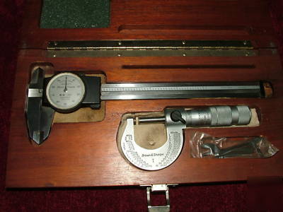 Vintage brown & sharpe micrometer kit dial 