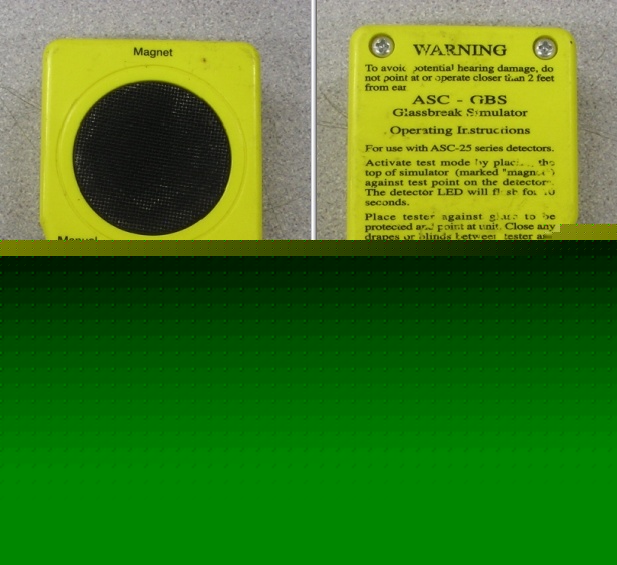 * ademco/honeywell asc-gbs glassbreak simulator - ASC25