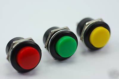 New 10 pcs momentary push button switch 250V/3A 125V/6A 