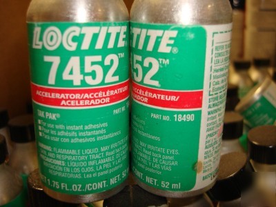 New 3-1.75 oz loctite tak pak accelerator 7452 acetone 