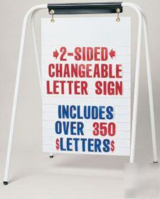 New brand 2 sided sidewalk swinger inst-a-frame sign