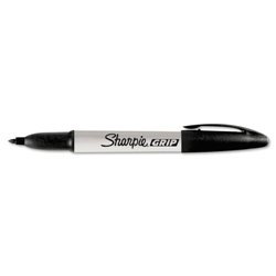 New grip permanent marker, fine point, black, dozen