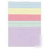 Esselte pendaflex ruled index cards assorted |100 ea|