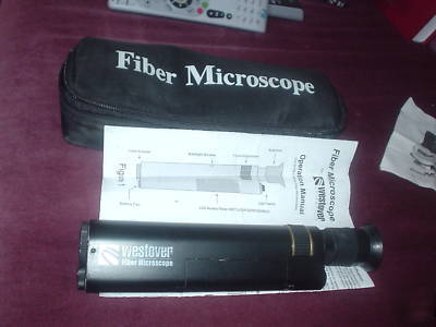 Fiber microscope westover working used excellent case