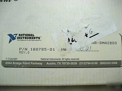 National instruments dma 2800 board with gpib i/f mac 