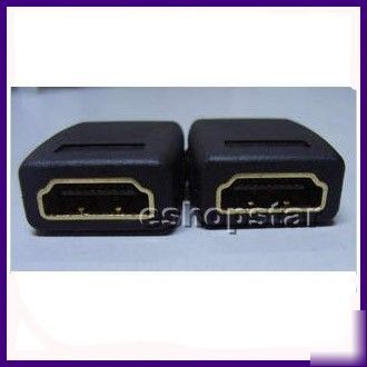 New black hdmi female to hdmi female adapter converter