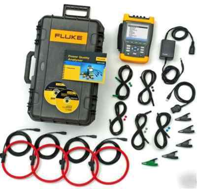 New fluke 435 3PH power quality analyzer kit - /sealed