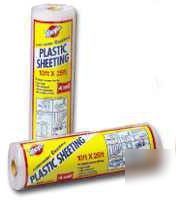 New warp brothers 20X25FT 4MIL clear poly film 4 pack