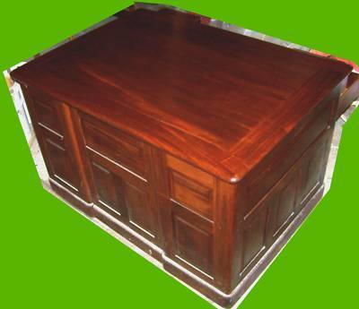 Pedestal pedistle pedestle desk