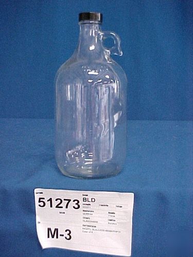 Qorpak 64OZ clear jug with thermoset black cap