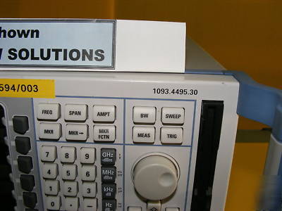 Rohde & schwarz r&s FSP30 , 30GHZ spectrum analyzer