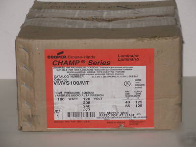  cooper crouse-hinds VMVS100/mt hps ballast/housing