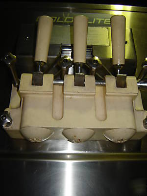 Coldelite 2 flavor, twist ice cream machine watercool