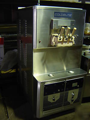 Coldelite 2 flavor, twist ice cream machine watercool