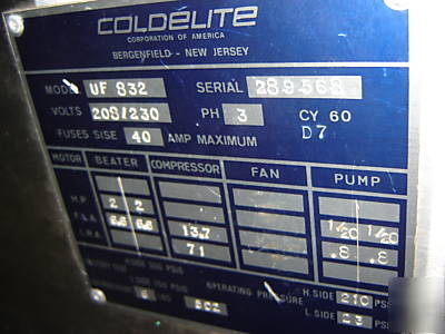 Coldelite 2 flavor, twist ice cream machine watercool