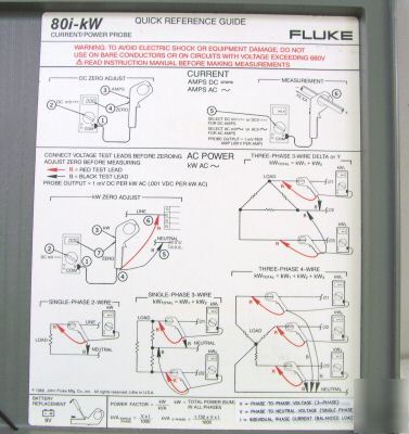 Fluke 80I-kw - current/ power measurement probe