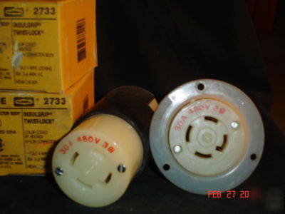 Genuine hubbellÂ® 2736 flanged outlet locking receptacle