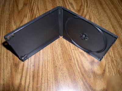 New 100 black single poly cd/dvd cases PSC11/3/8