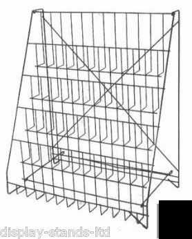 New retail counter top greeting card stand in white E6 
