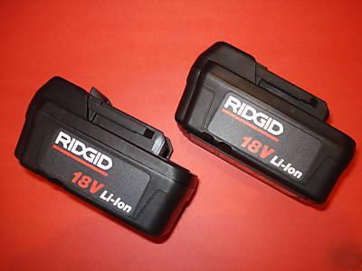 New two ridgid batteries 18V~li-ion 2.2AH cat #27968
