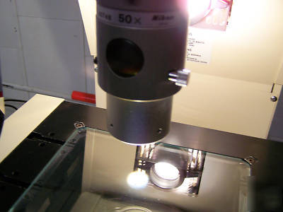 Nikon v-12B 50X lens optical comparator digital x&y 