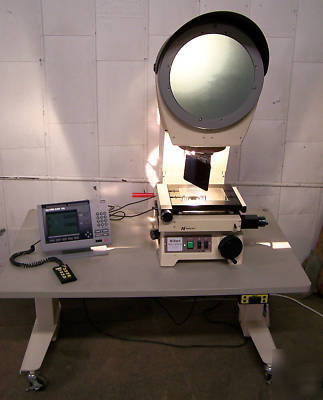 Nikon v-12B 50X lens optical comparator digital x&y 