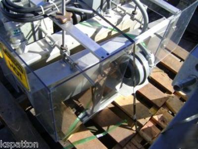 Pdc 75ER sleeve labeler / neck bander w/ heat tunnel