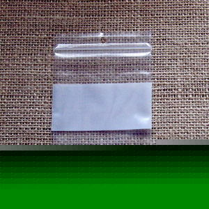 Reclosable 3X4 inch plastic zippy bags, 100 count, whit