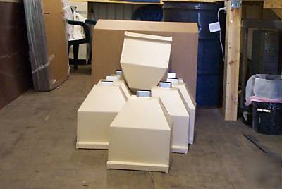 Scupper boxes (8CT) white/brown,or ivory .032 aluminum 