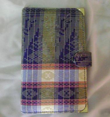 Songket cover refillable note memo book 