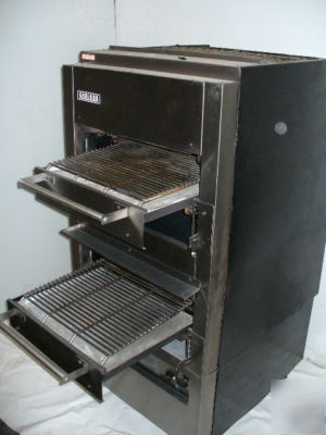 Used garland double deck gas broiler in good condition