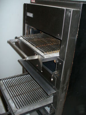 Used garland double deck gas broiler in good condition