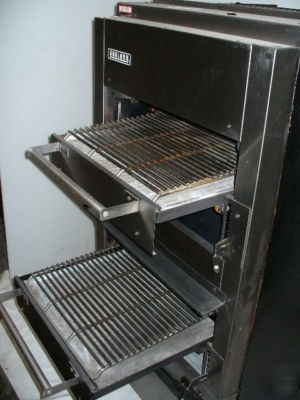 Used garland double deck gas broiler in good condition