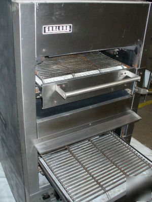 Used garland double deck gas broiler in good condition