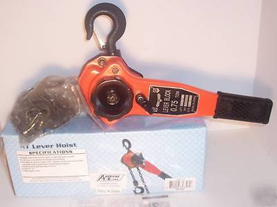 3/4 ton. lever block hoist chain ratchet type tools