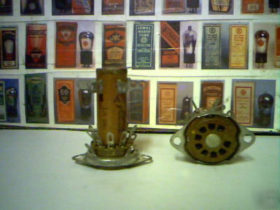 4-tube sockets,radio,audio [nos] 9-pin ,special