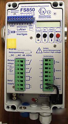Controler and valve for pressurized enclosures 