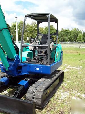 Ihi 55NX excavator, 08,618 hrs,12,773 lbs,& 22' trailer