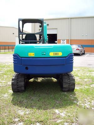 Ihi 55NX excavator, 08,618 hrs,12,773 lbs,& 22' trailer