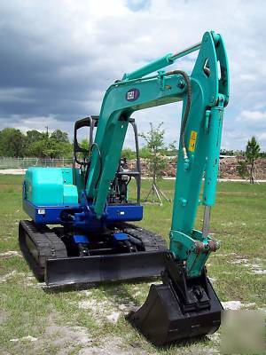 Ihi 55NX excavator, 08,618 hrs,12,773 lbs,& 22' trailer