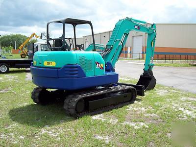 Ihi 55NX excavator, 08,618 hrs,12,773 lbs,& 22' trailer