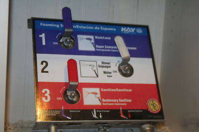 Kay restaurant dishwasher water controller 3 handle use