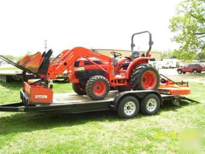 L3130HST kubota 4WD tractor loader/trailer/pallet forks